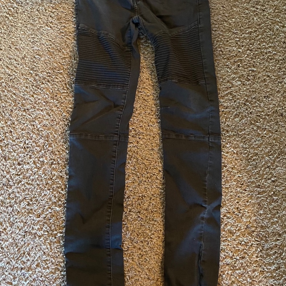 Zara black ribbed jeans